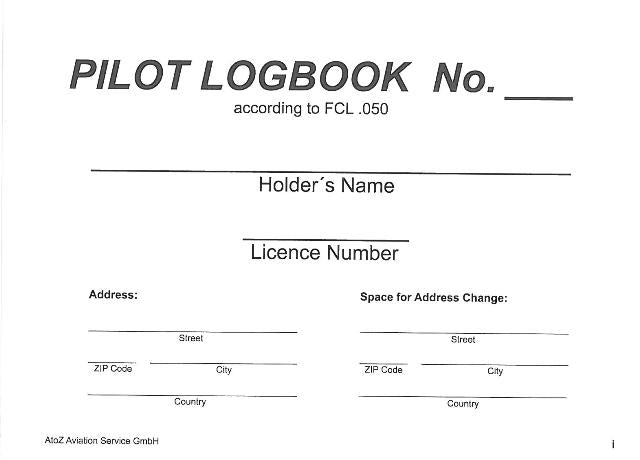Flugbuch Part FCL Austria Englisch