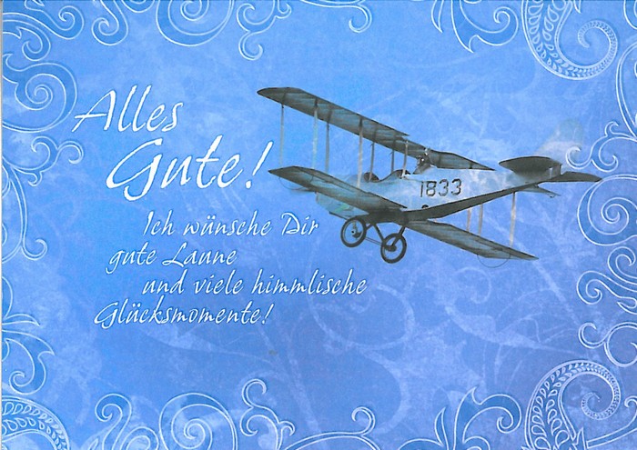 Postkarte: Alles Gute!