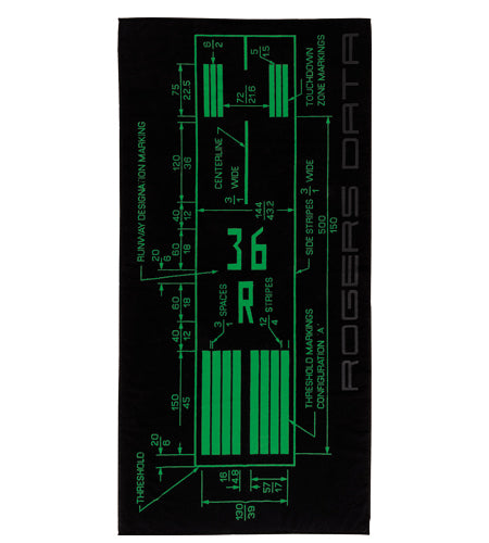 Strandtuch "Runway Markings"-ROGERS DATA