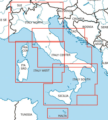 Sichtflugkarte Italien Nord 2026-ROGERS DATA