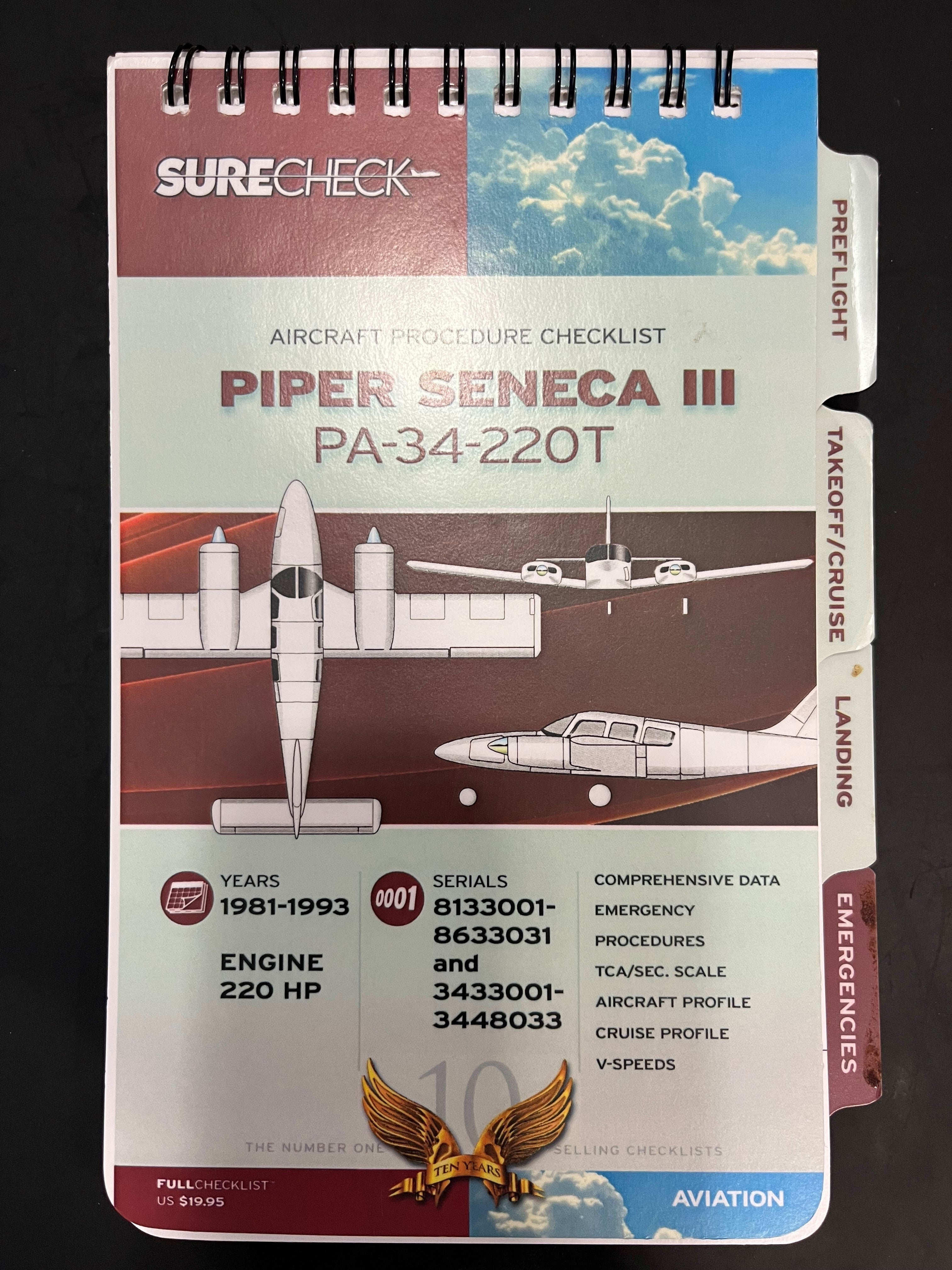 Checklist Piper Seneca III