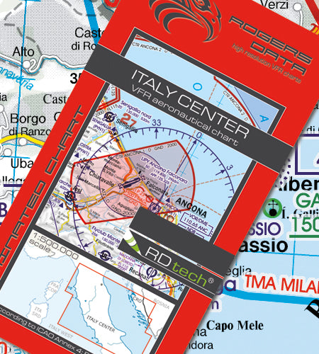Sichtflugkarte Italien Zentrum 2026-ROGERS DATA