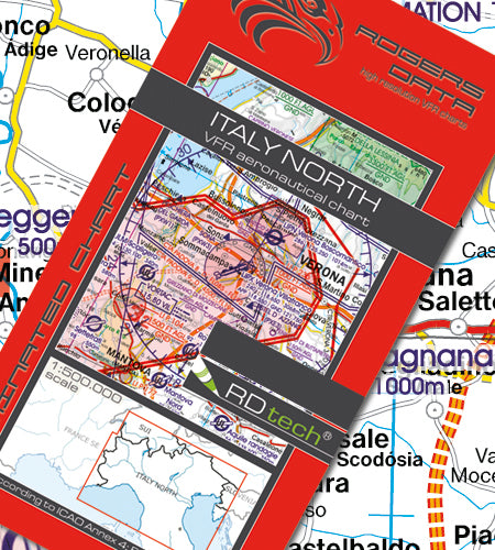 Sichtflugkarte Italien Nord 2026-ROGERS DATA