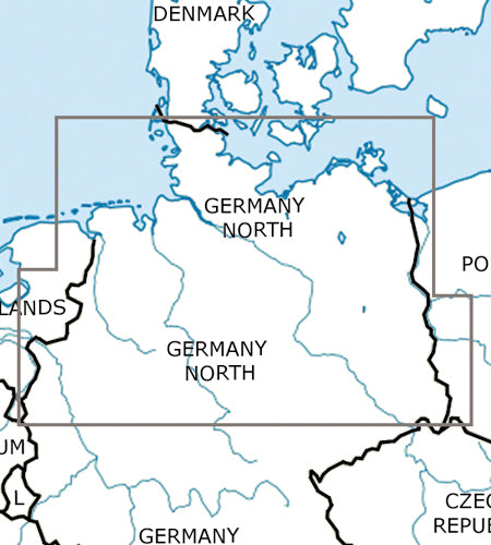 Sichtflugkarte Deutschland Nord 2026-ROGERS DATA