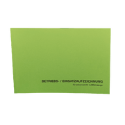 Drohnenflugbuch grün