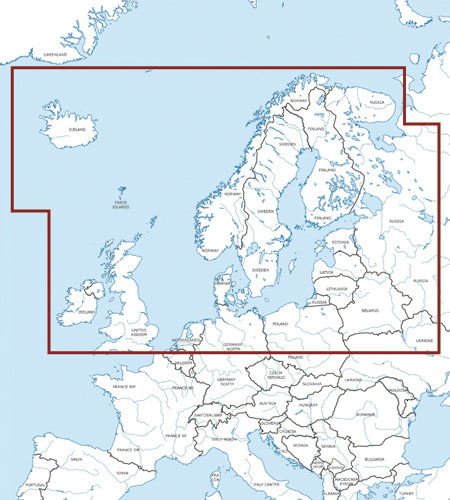 Flugplatzkarte Europa Nord - ROGERS DATA