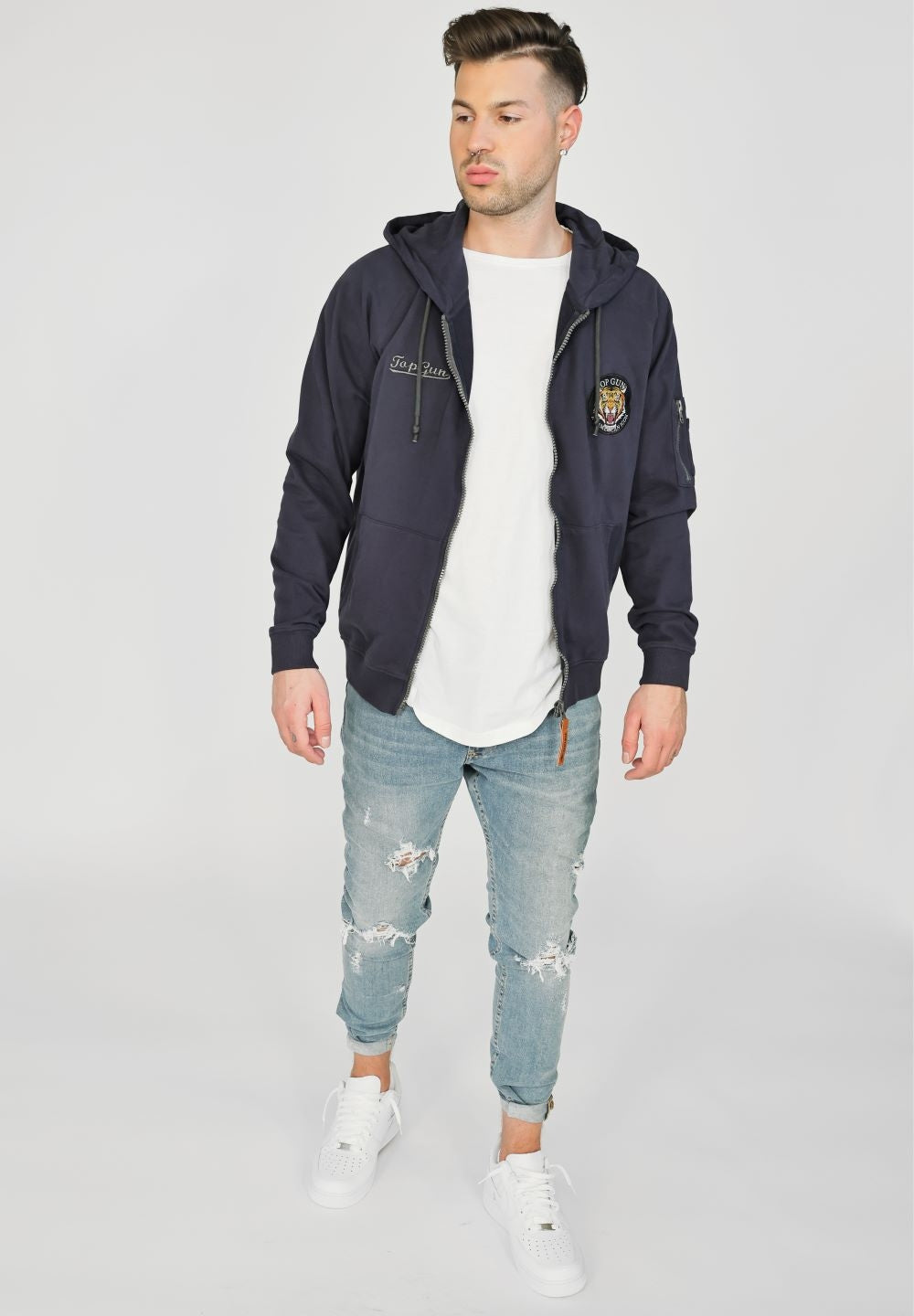 Top Gun Men Zip Hoodie