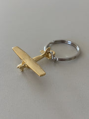 Schlüsselanhänger Cessna gold