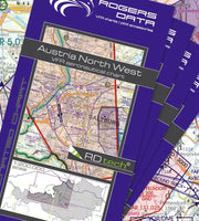 Österreich 4er Set VFR ICAO Karten-ROGERS DATA 2026
