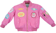 Fliegerjacke für Kinder Pink