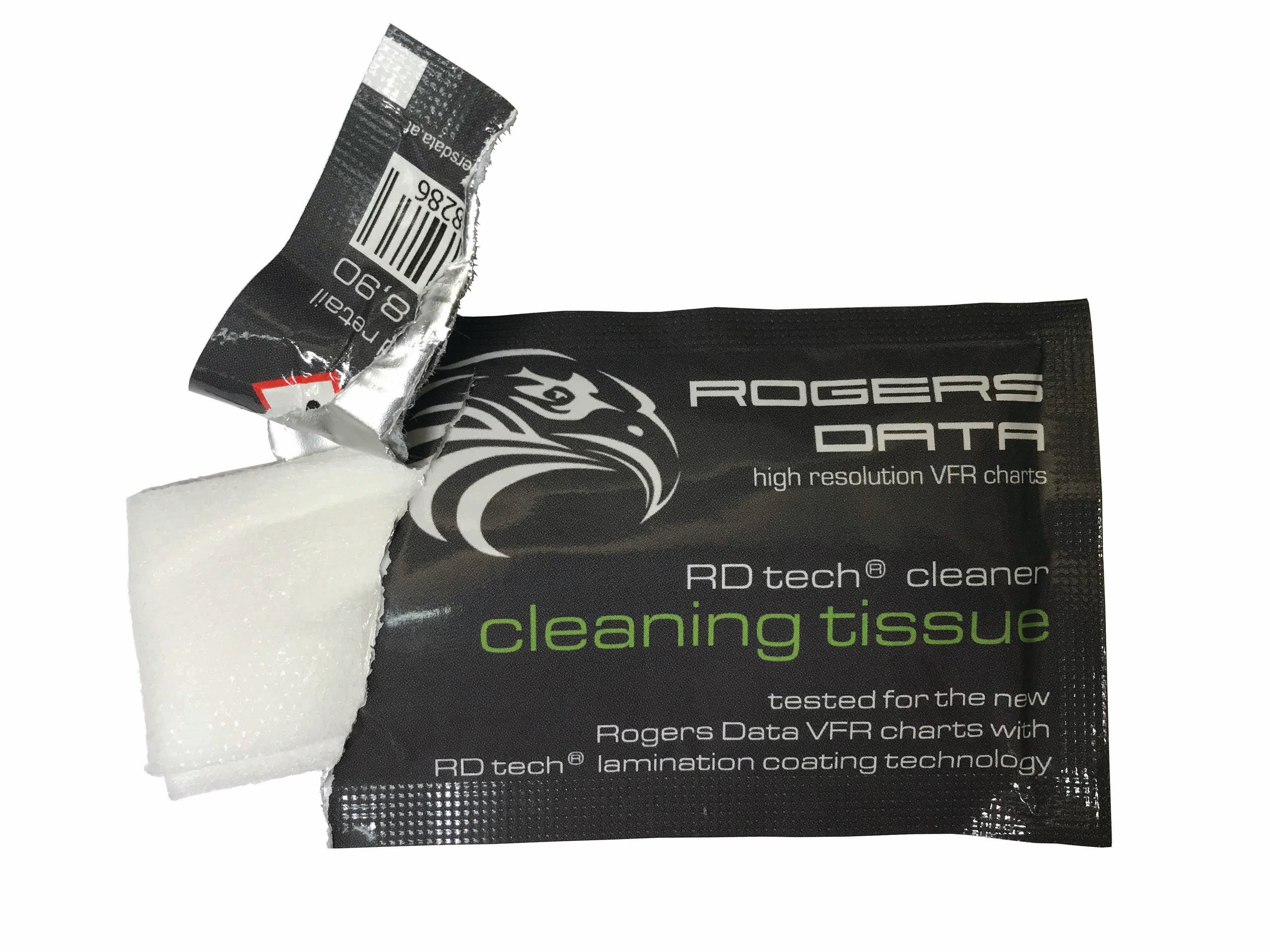 Reinigungstücher für Rogers Data VFR Karten