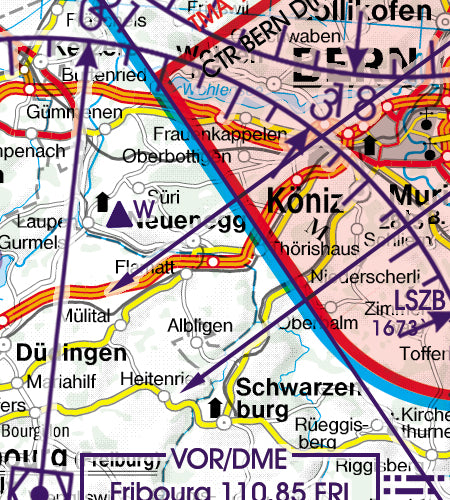 Sichtflugkarte Schweiz 2026-ROGERS DATA