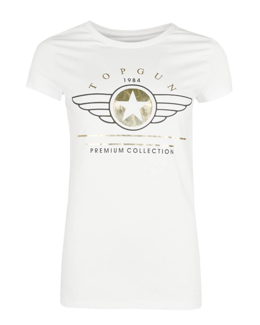 Top Gun Shirt Damen weiss