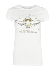 Top Gun Shirt Damen weiss