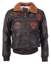 Top Gun Seabees Lederjacke