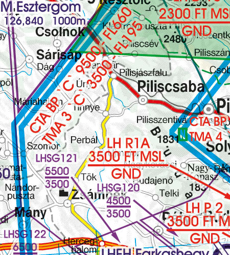Sichtflugkarte Ungarn 2026-ROGERS DATA