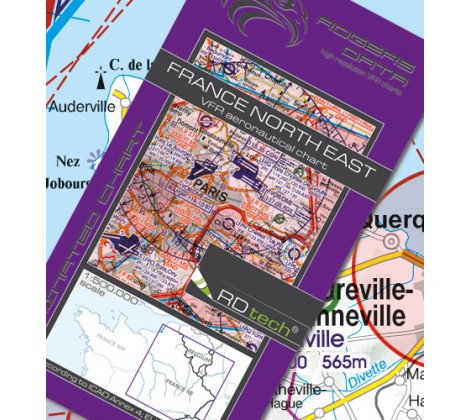Sichtflugkarte Frankreich Nord-Ost 2022 - ROGERS DATA