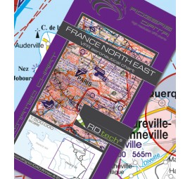 Sichtflugkarte Frankreich Nord-Ost 2023 - ROGERS DATA