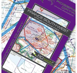 Sichtflugkarte Frankreich Süd-West 2023 - ROGERS DATA