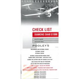 Checklist Diamond DA40 G1000