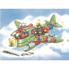 Weihnachtskarte XXL: Airplane