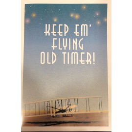 Grußkarte: Keep Em Flying Old Timer